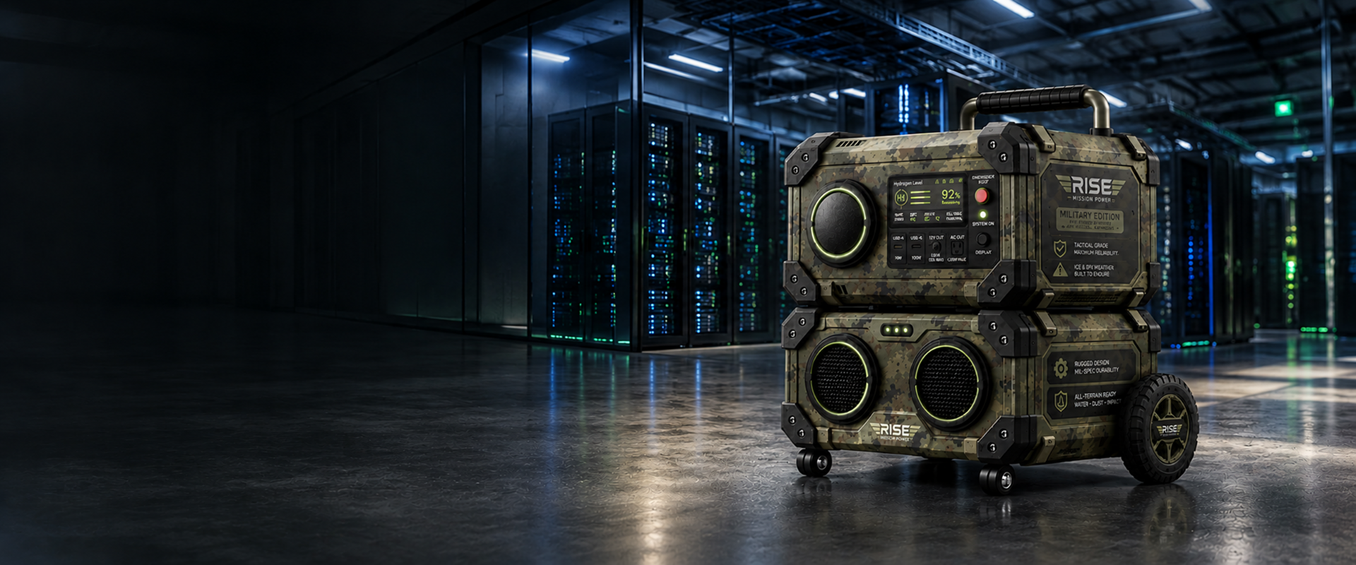 Camo Mission Power System installed in a data center