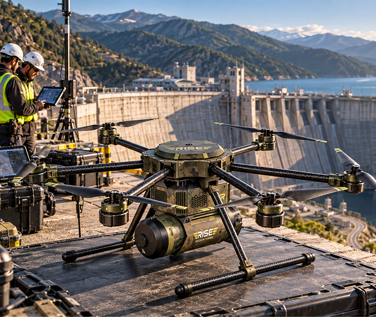 Rise-Falcon hydrogen drone range extender