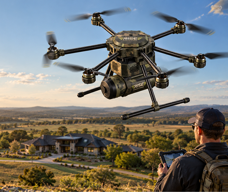 Rise-Falcon hydrogen drone range extender