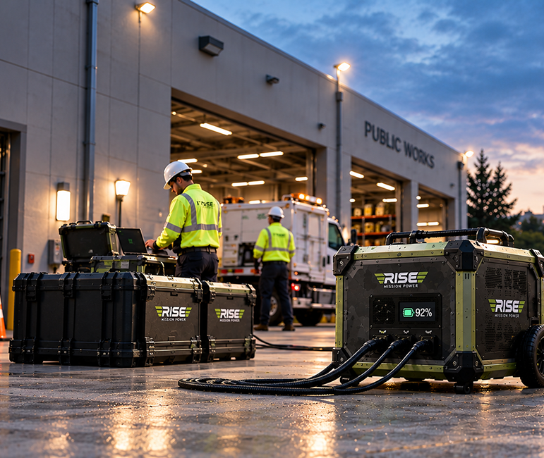 Representative municipal backup power deployment